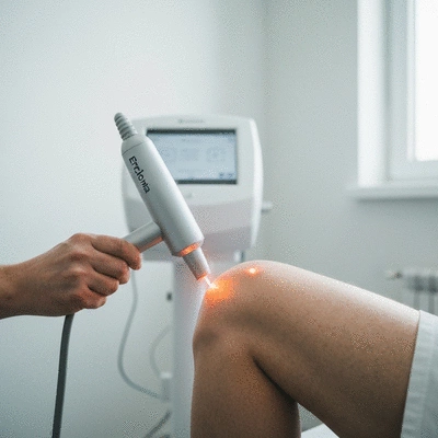 Erchonia laser device treating a patient's knee