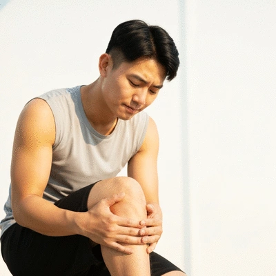 Person experiencing pain relief and improved mobility