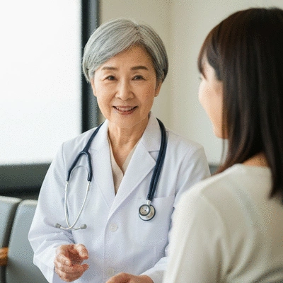 Professional using a low-level laser therapy device on a patient's knee